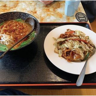 坦々麺回鍋肉セット(中華料理点心坊一番)
