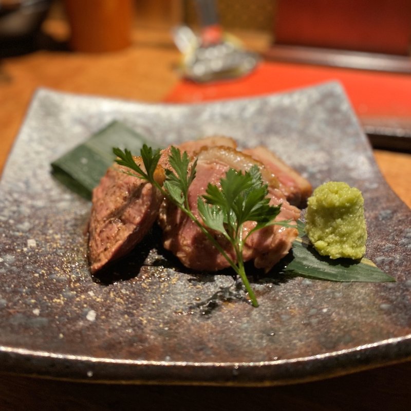 合鴨炭火焼き〜スノーホワイトチェリーバー〜(串 ポロ衛門 名古屋)