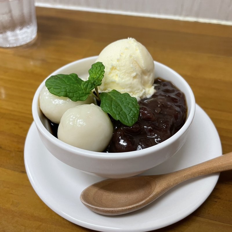 コーヒーぜんざい(ラーメン専科 竹末食堂)