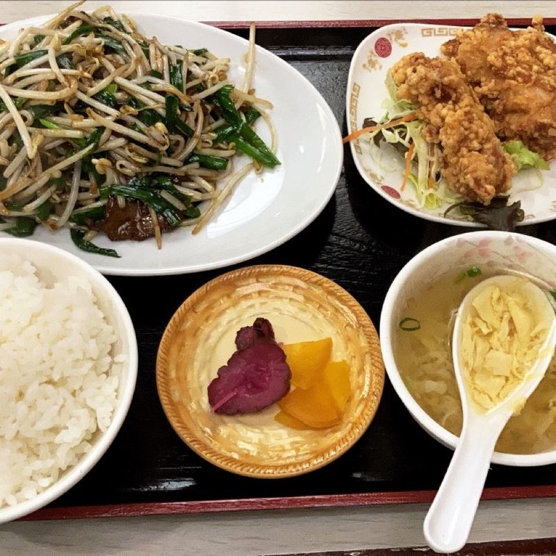 レバニラ定食(中華料理 太陽)