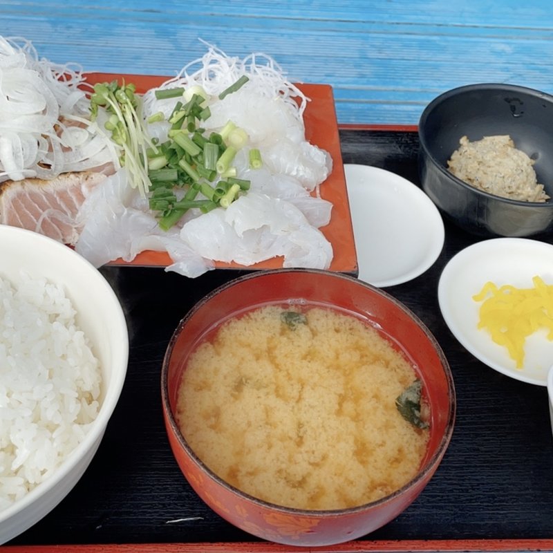 刺身2店盛り定食(ゆうき食堂)