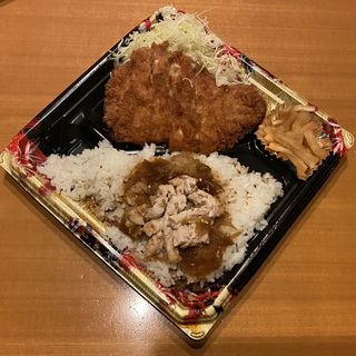ロースカツ定食(生姜焼きご飯変更)(かつや 大阪枚方店)
