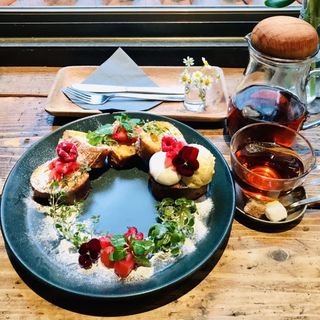 花かんむりのフレンチトースト(青山フラワーマーケット GREEN HOUSE)