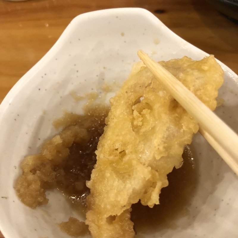天ぷら 蓮根(海鮮屋台 おくまん 鳳駅前店)