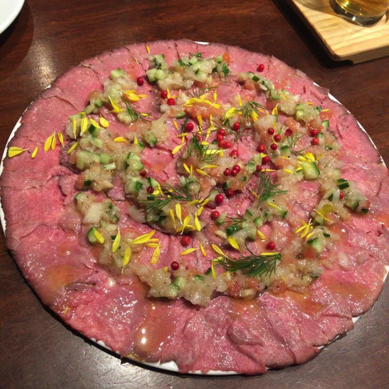 牛タンのカルパッチョ(原価ビストロBAN！ 代々木西口)