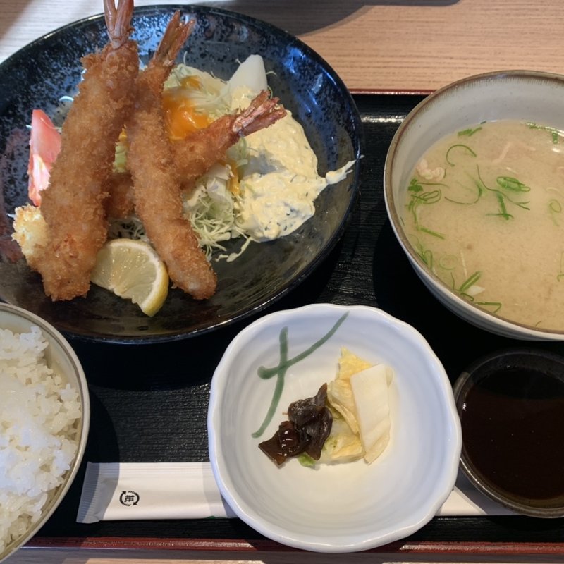 海老フライ定食(磯一 新大阪店 （いそいち）)