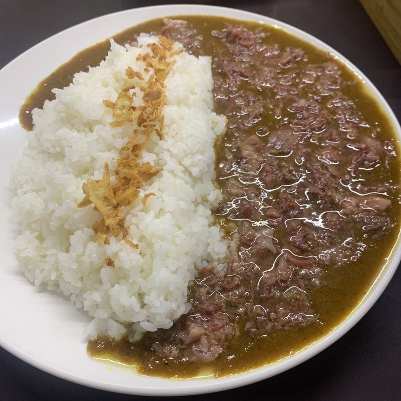 牛すじカレー大盛 牛すじ追加(牛すじカレー 小さなカレー家 大久保店)