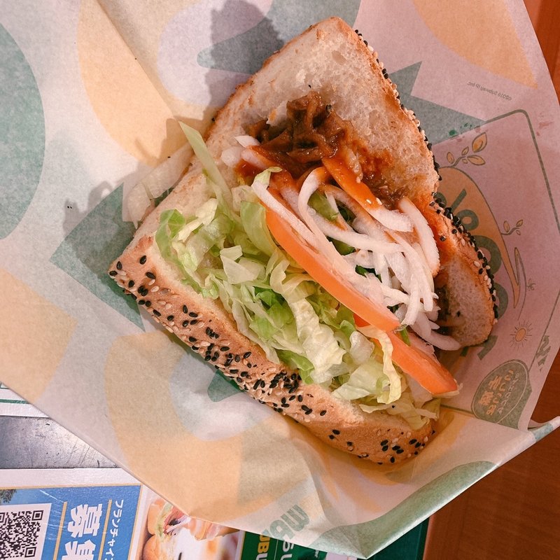 炭火焼きカルビ牛(サブウェイ 名駅地下街ユニモール店)