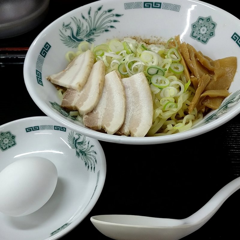 汁なしラーメン＋温玉(日高屋 笹塚観音通店)