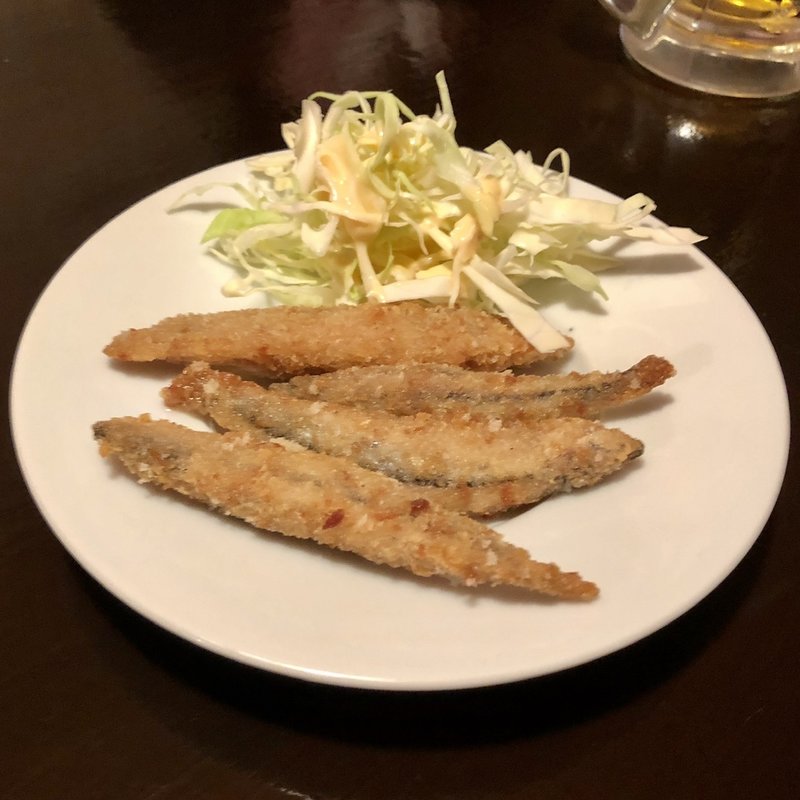 キビナゴ天ぷら(立ち呑み処 ももたろう)