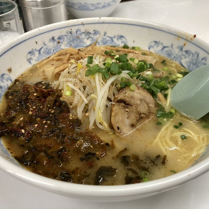 からし高菜ラーメン(三八ラーメン 銅座店 )