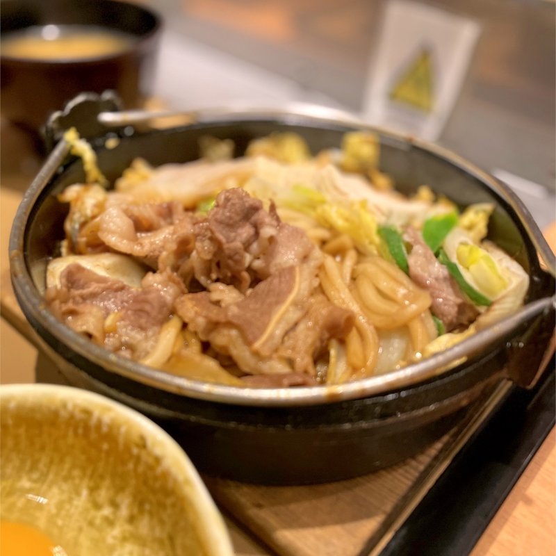 牛すき焼き定食(やよい軒 横手南店)