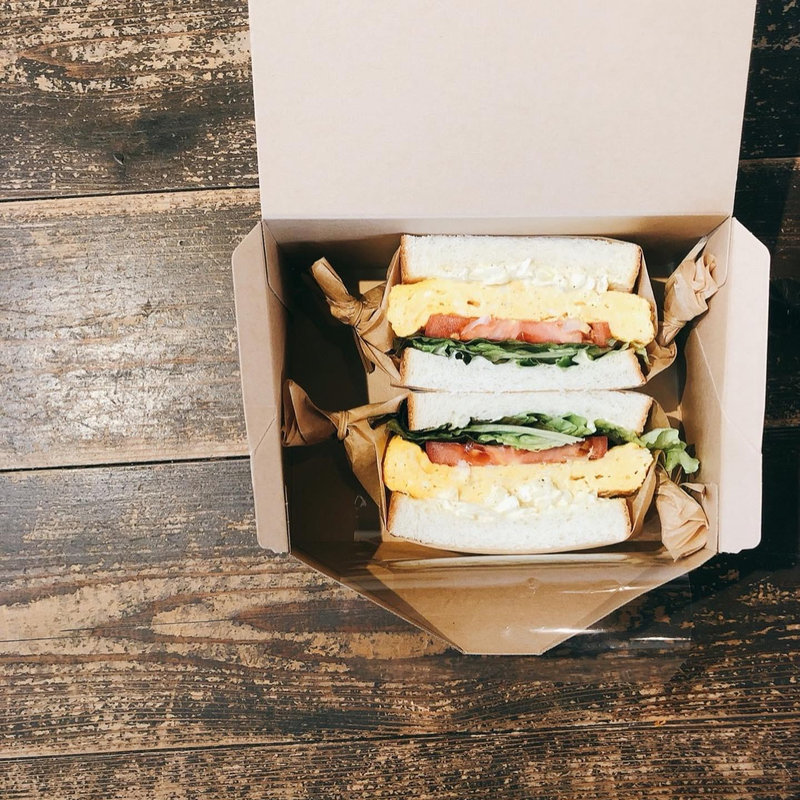 タルタル玉子サンド(大仏カフェkoryo nara)