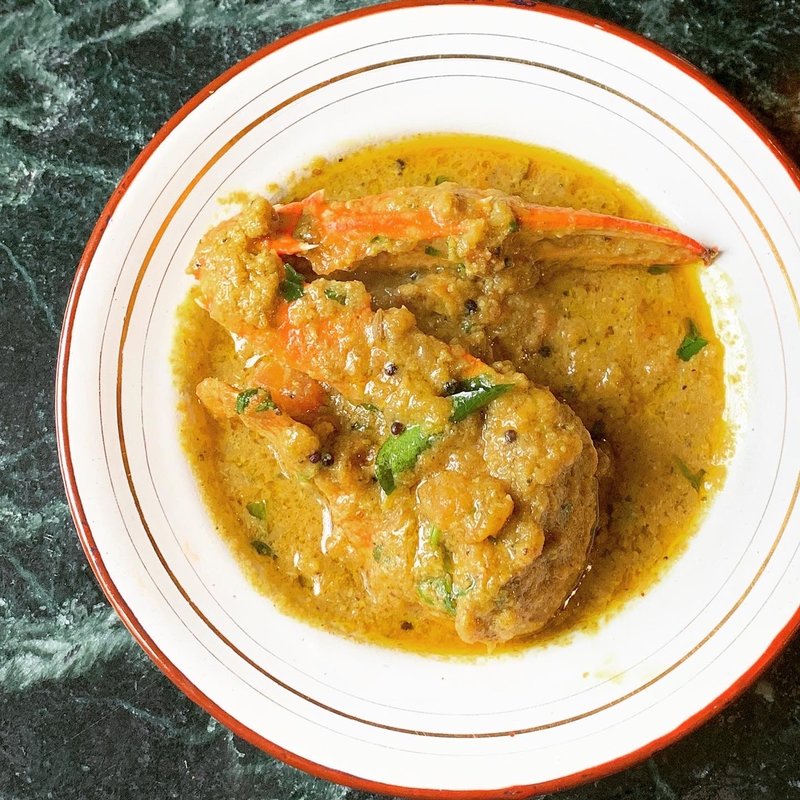 蟹のカレー(砂の岬)