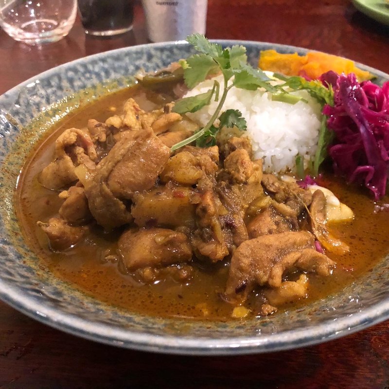 岡山産チキンと牡蠣のカリィ(大衆中遊華食堂八戒)