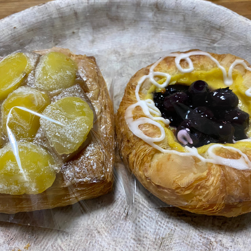 ブルーベリーデニッシュ　マロンデニッシュ(パンステージ エピソード（2022/3/13閉店）)
