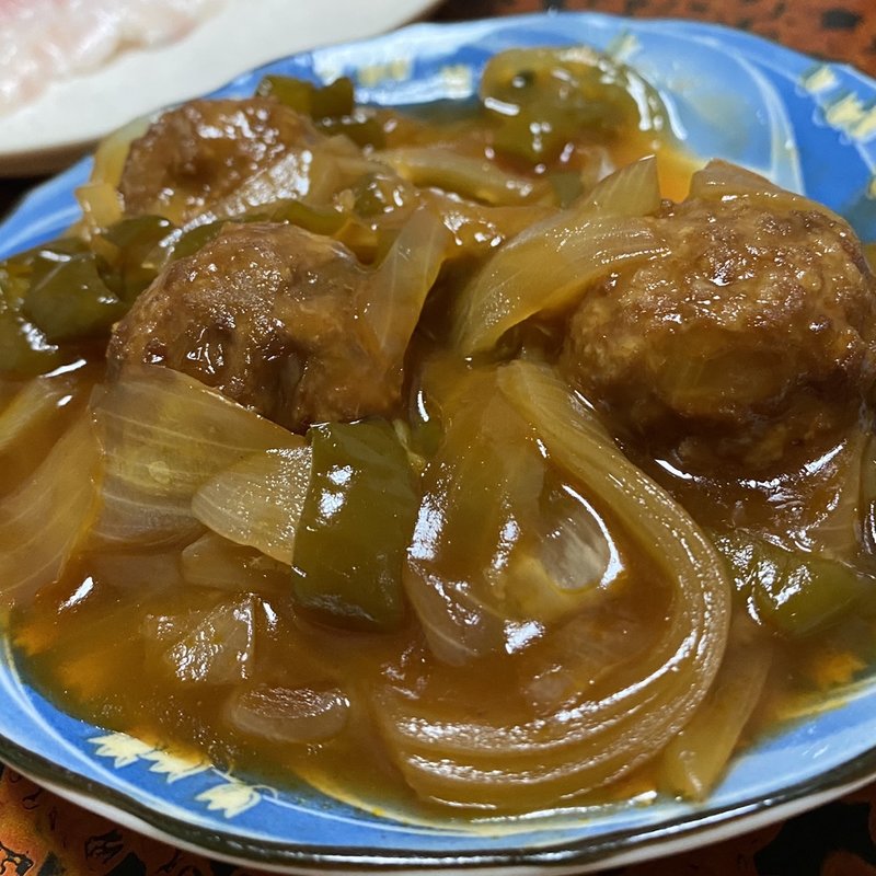 ミートボール黒酢あん(自宅)