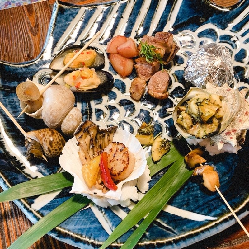 彩り八寸と蕎麦大全(雨安居)