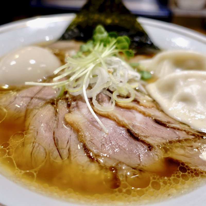 塩醤油中華そばDX(麺や マルショウ なんばウォーク店)