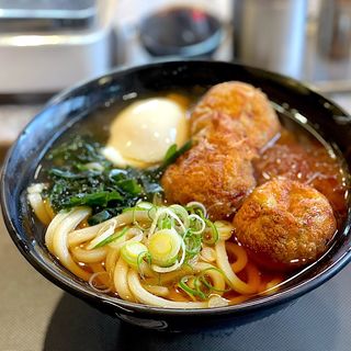 銀だこうどんに温玉(名代　富士そば　石神井公園店)
