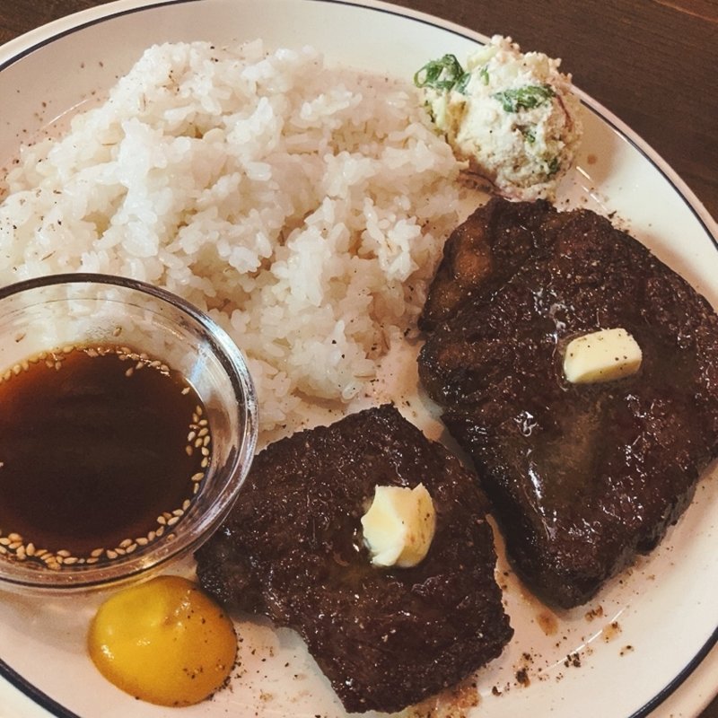 和風ガーリックステーキ(グラスホッパーカフェ)