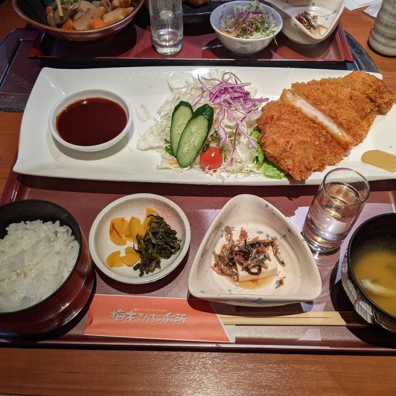 とんかつ定食(梅木さんちの台所)