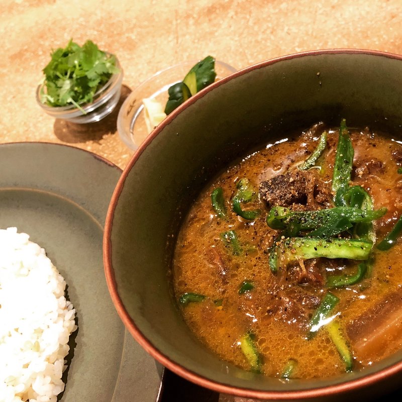 スリランカ風マトンカレー(オクシモロン 二子玉川)