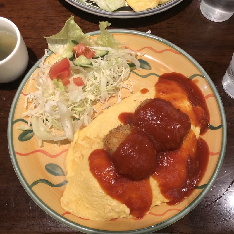 コロッケオムライス(おしゃべりな亀 （おしゃべりなかめ）)