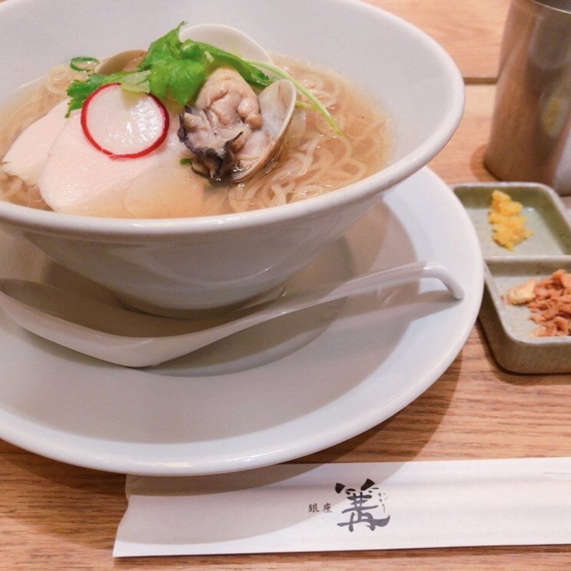 蛤と牡蠣 汐SOBA(銀座 篝 ルクア大阪店)