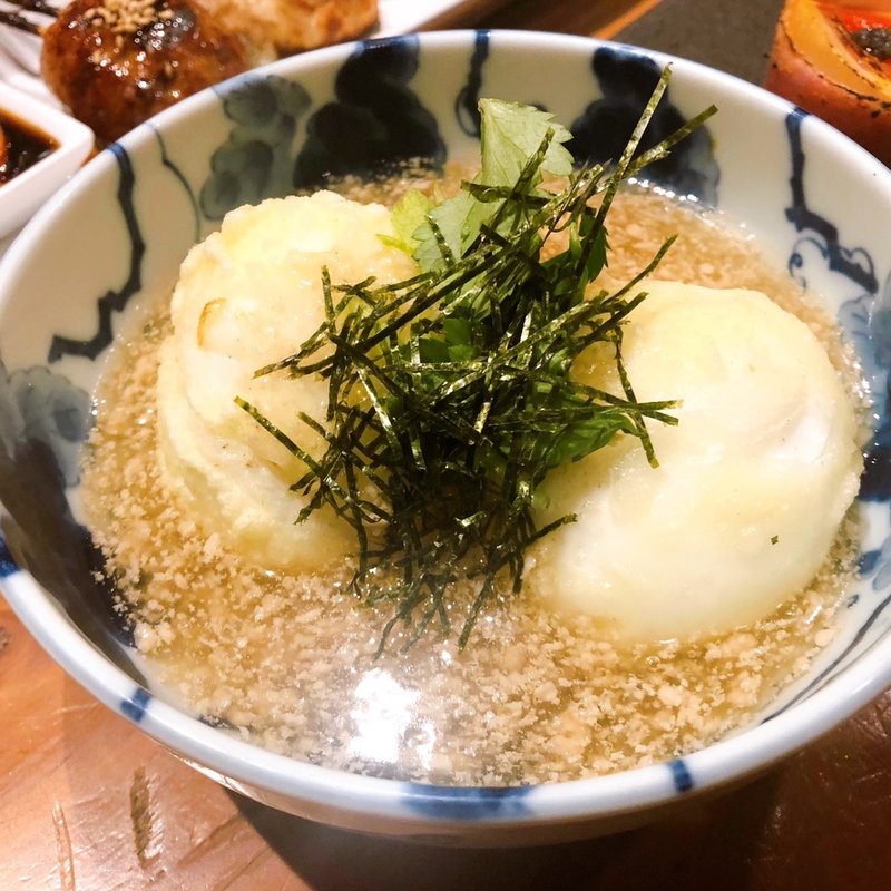 蘭王半熟揚げ出し玉子(口福ノ美味イ鶏　)