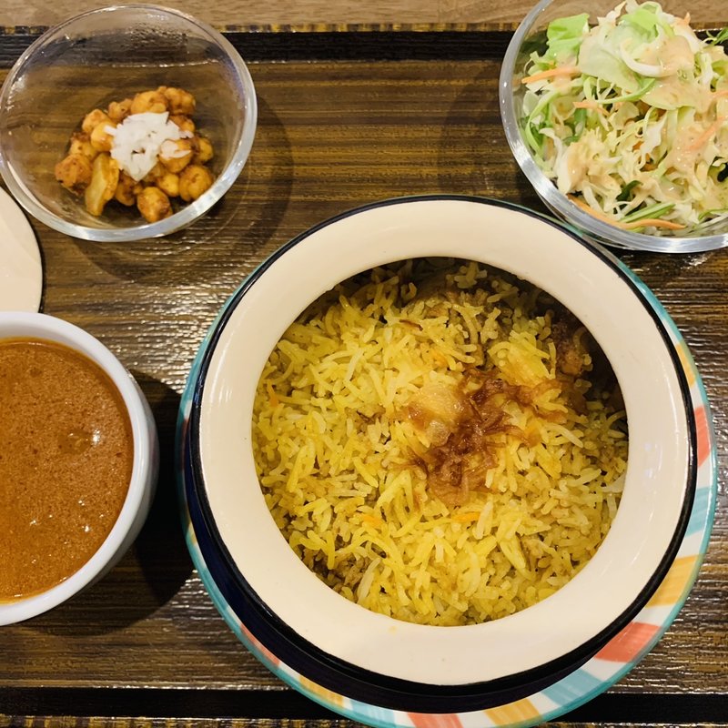 ビリヤニセット(ダウンタウンビーズ根津店)