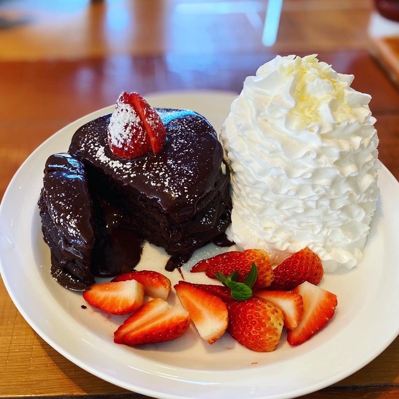 とろけるフォンダンショコラパンケーキ(エッグスンシングス ラゾーナ川崎プラザ)