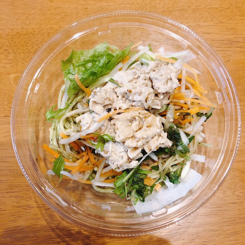 青じそソースの豚しゃぶパスタサラダ(セブンイレブン 横浜北寺尾7丁目店)