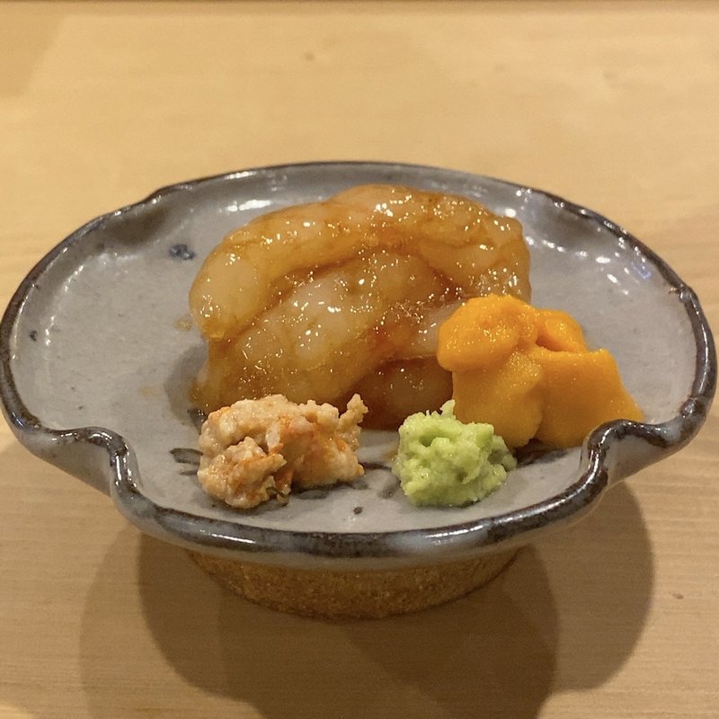 甘エビの昆布締め(すし処 睦月 （むつき）)