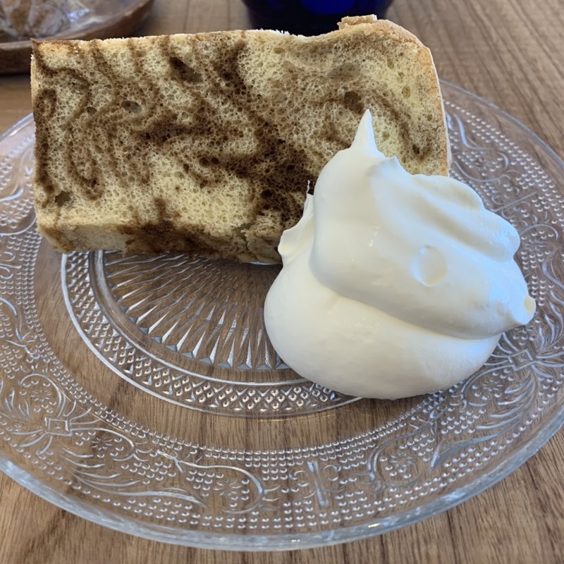 シフォンケーキ(コーヒーマーブル)(MINAMO CAFE)