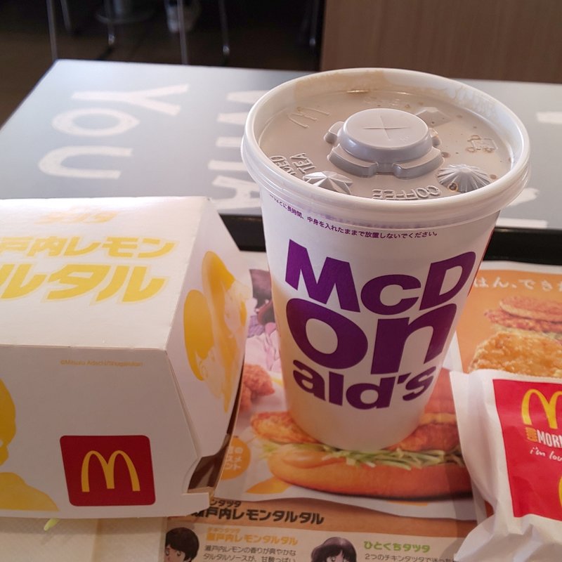 朝マック チキンタツタ瀬戸内レモンタルタル(マクドナルド 津島神守店)