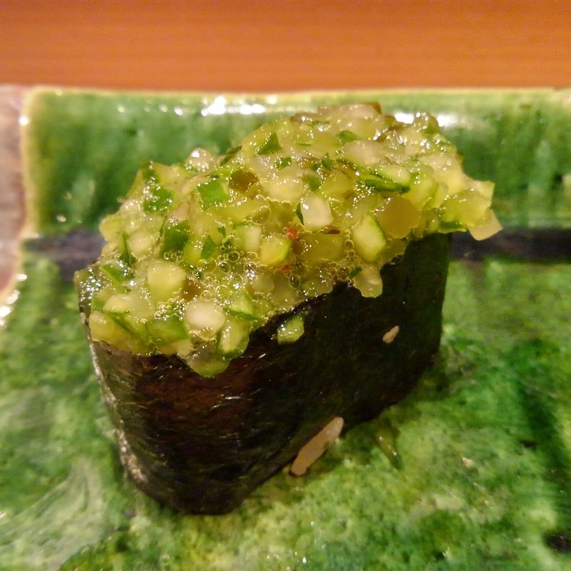 だし軍艦巻(鮨 石島)