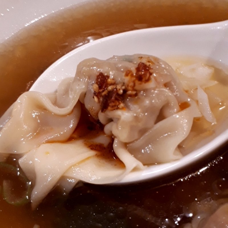 ランチセット　ミニ雲呑麺とミニ焼豚丼(広州市場 大塚店)