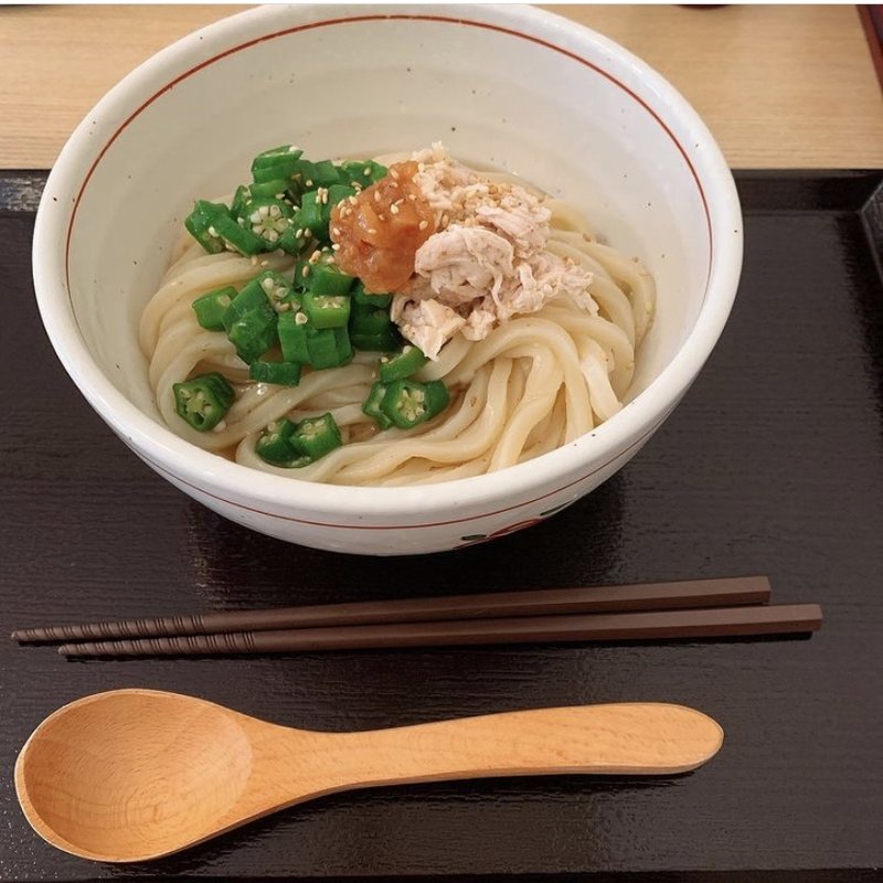 梅オクラうどん(きたほのか )