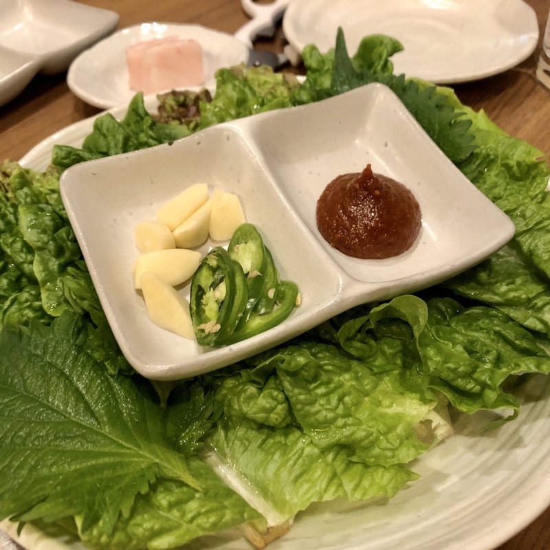 サンチュセット(焼肉乙ちゃん 本店)