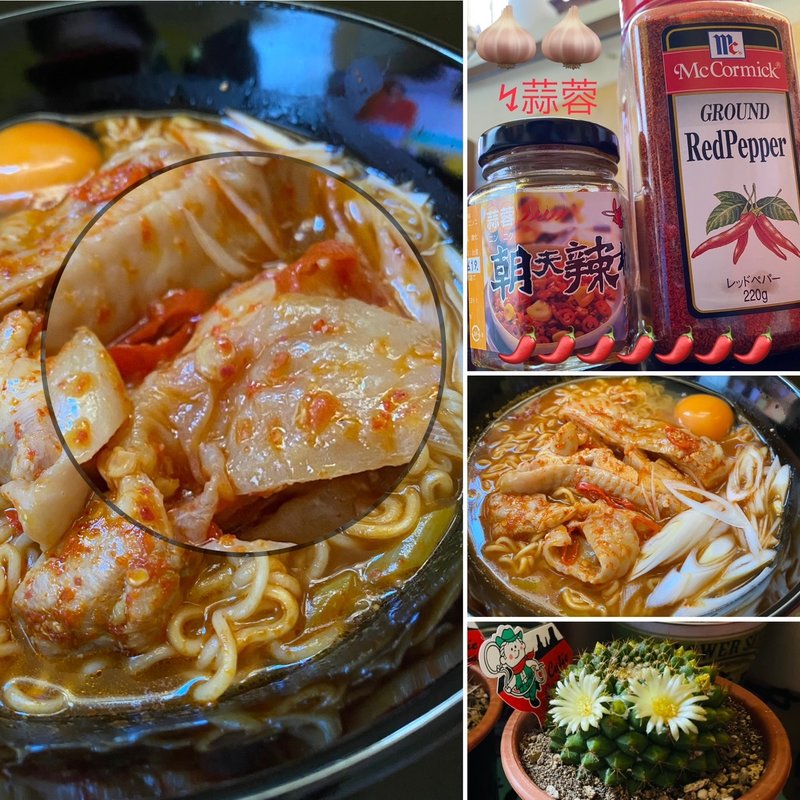 鶏辛ラーメン(自宅)