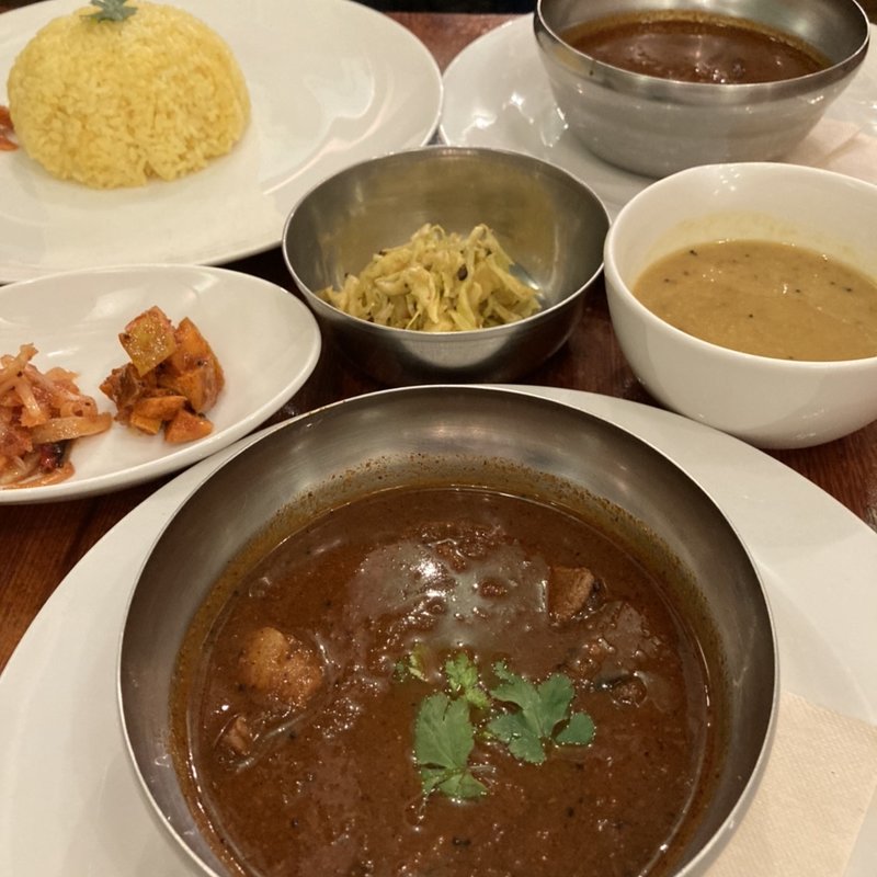 辛口北海道産マトンカリー(對馬流南インド系辛口料理店タリカロ)