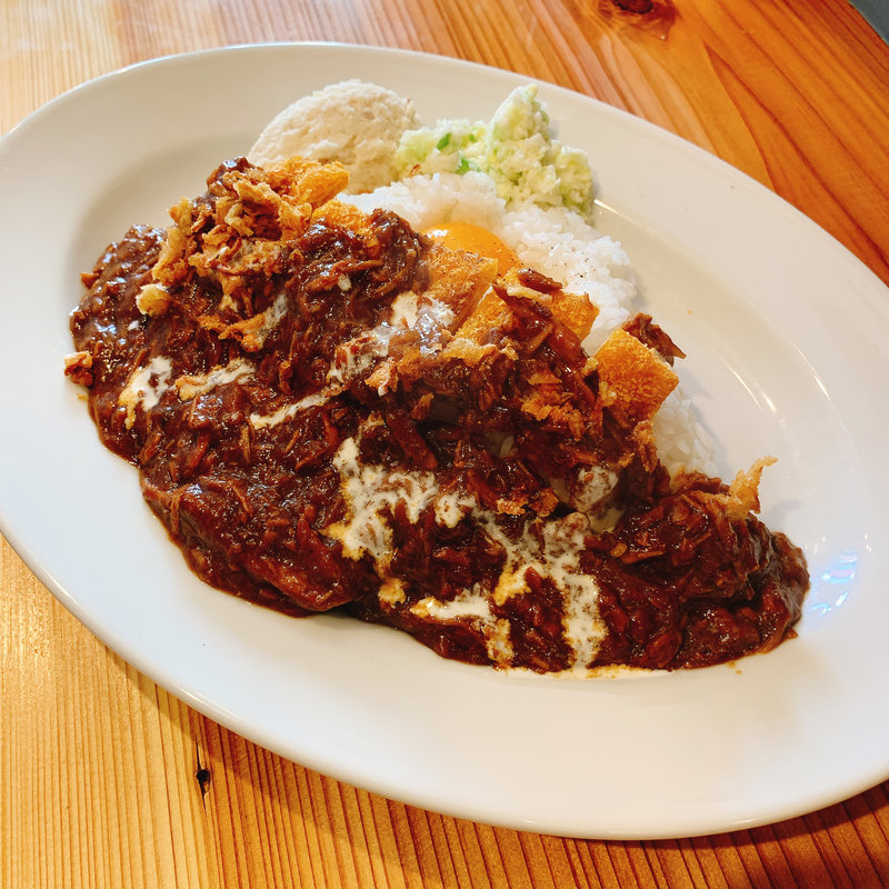 ハヤシライス(ビッグカツ+たまご)(トラットリアあるふぁ / 林家とん平)