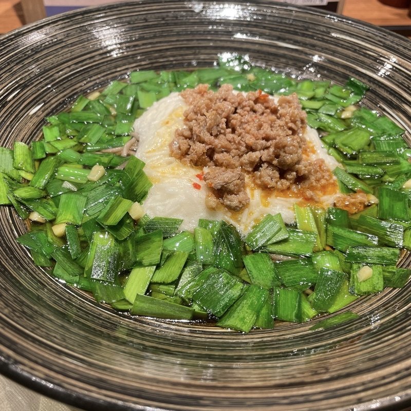 ニラ担々とろろそば(東京とろろそば五反田店)