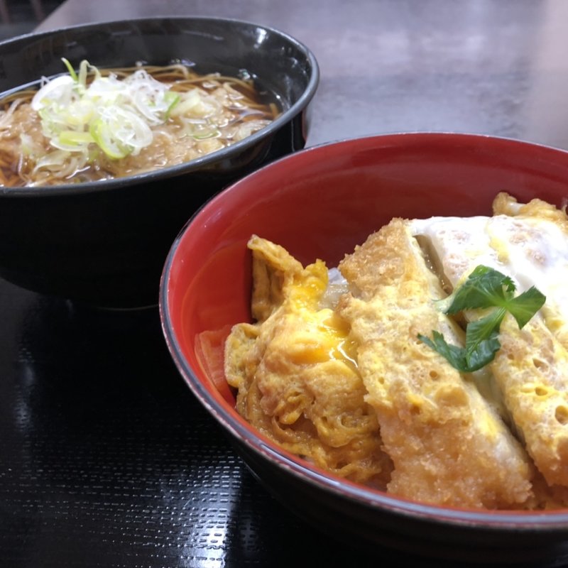 カツ丼セット(おそば 天かめ 両国店)