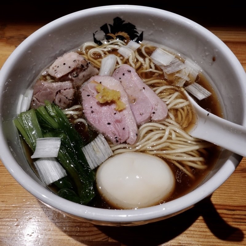 鴨中華そば味玉(醤油)(中華そば満鶏軒)