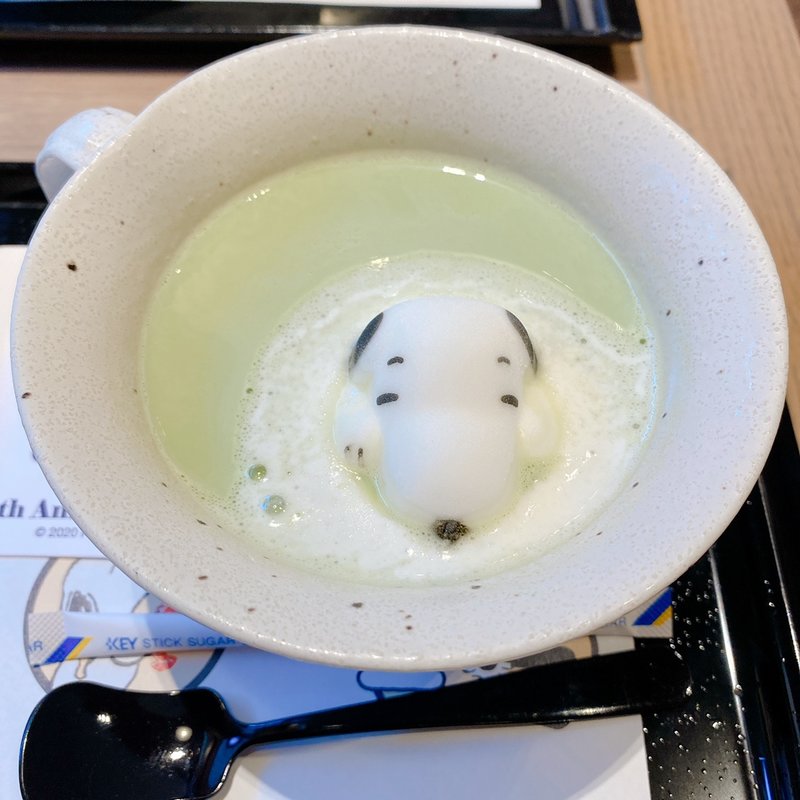 スヌーピー抹茶ラテ(スヌーピー茶屋 伊勢店 )