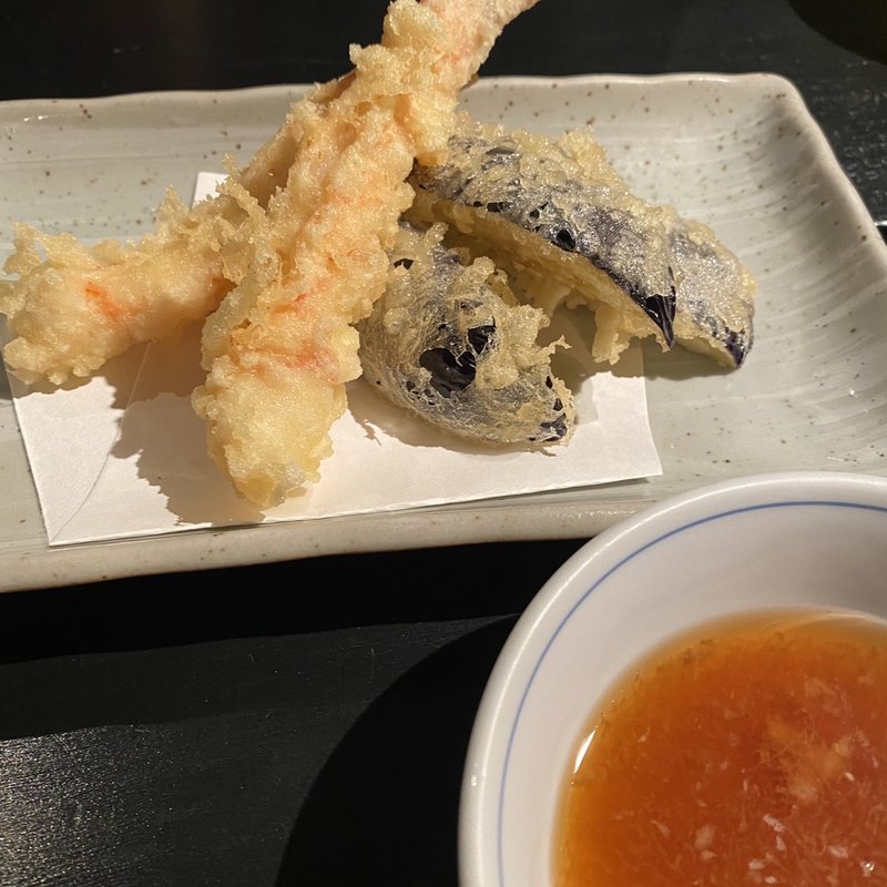 海老天となす天(蕎麦屋 山都)