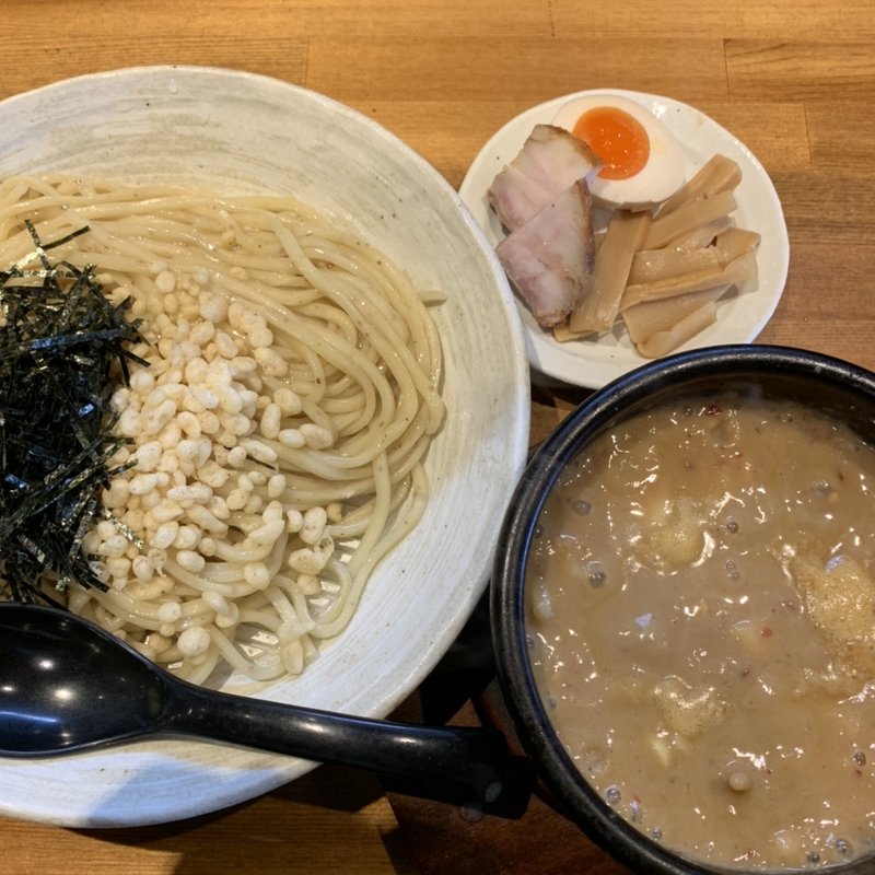 豚の頂きレットHOTチリ　3辛(つけ麺亭 日向)