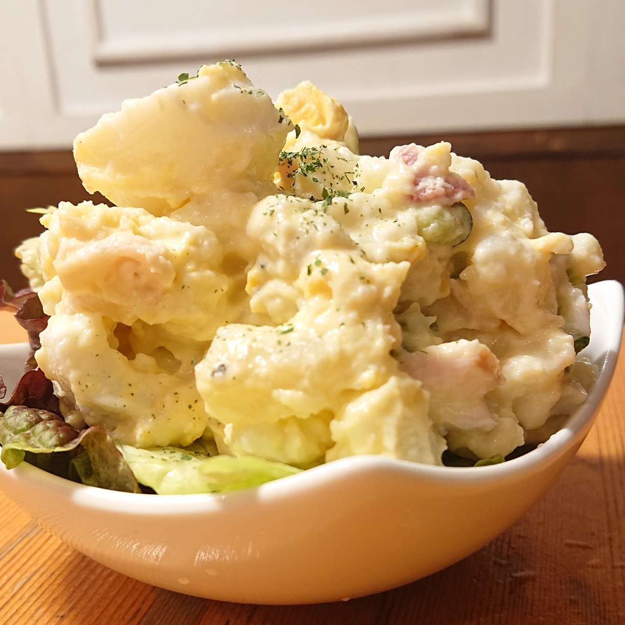 ポテトサラダ ariko shima miyajima | おつまみ兼副菜にいぶりがっこ入り